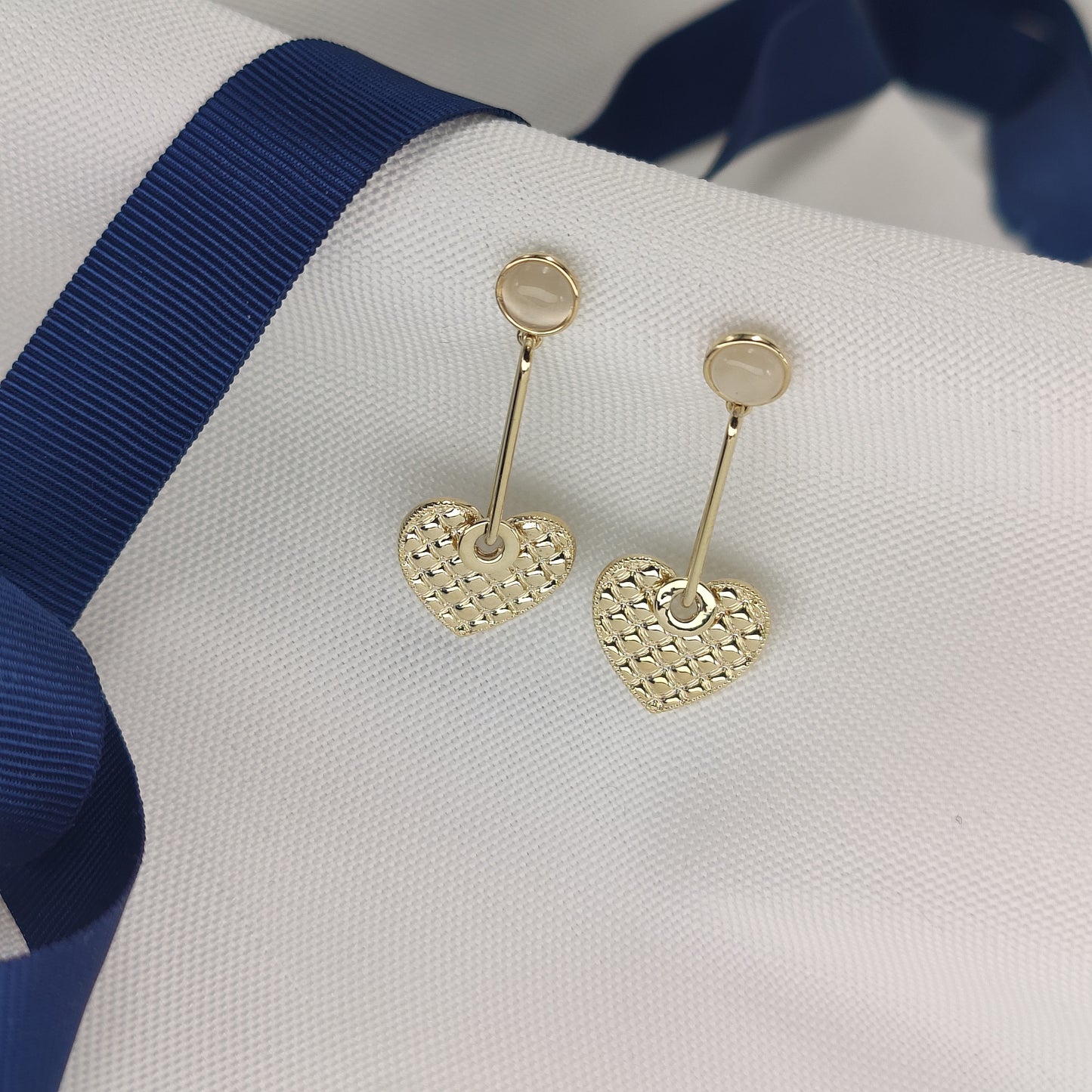 Rosa - Heart Drop Earrings
