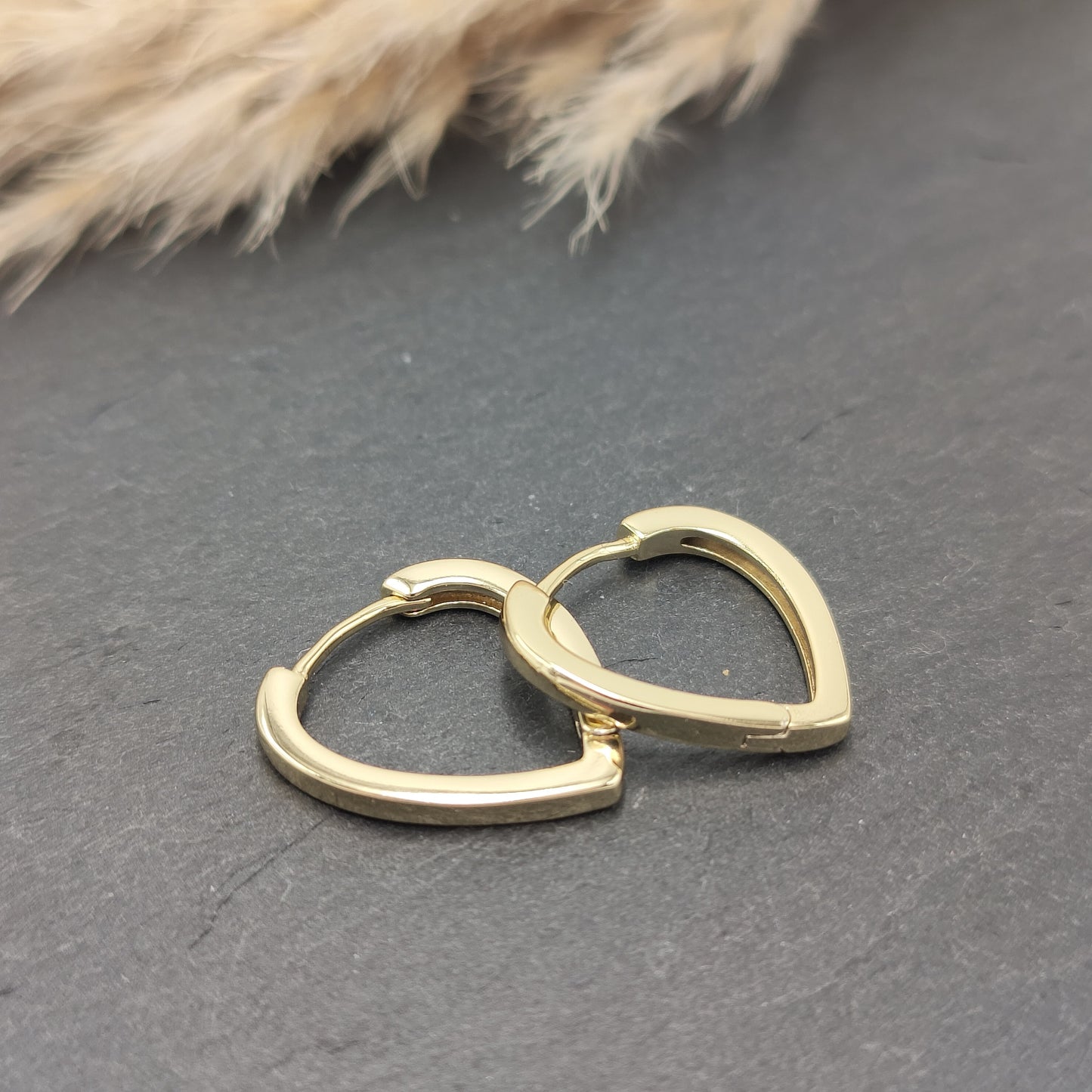 Juliet - Heart Hoop Earrings