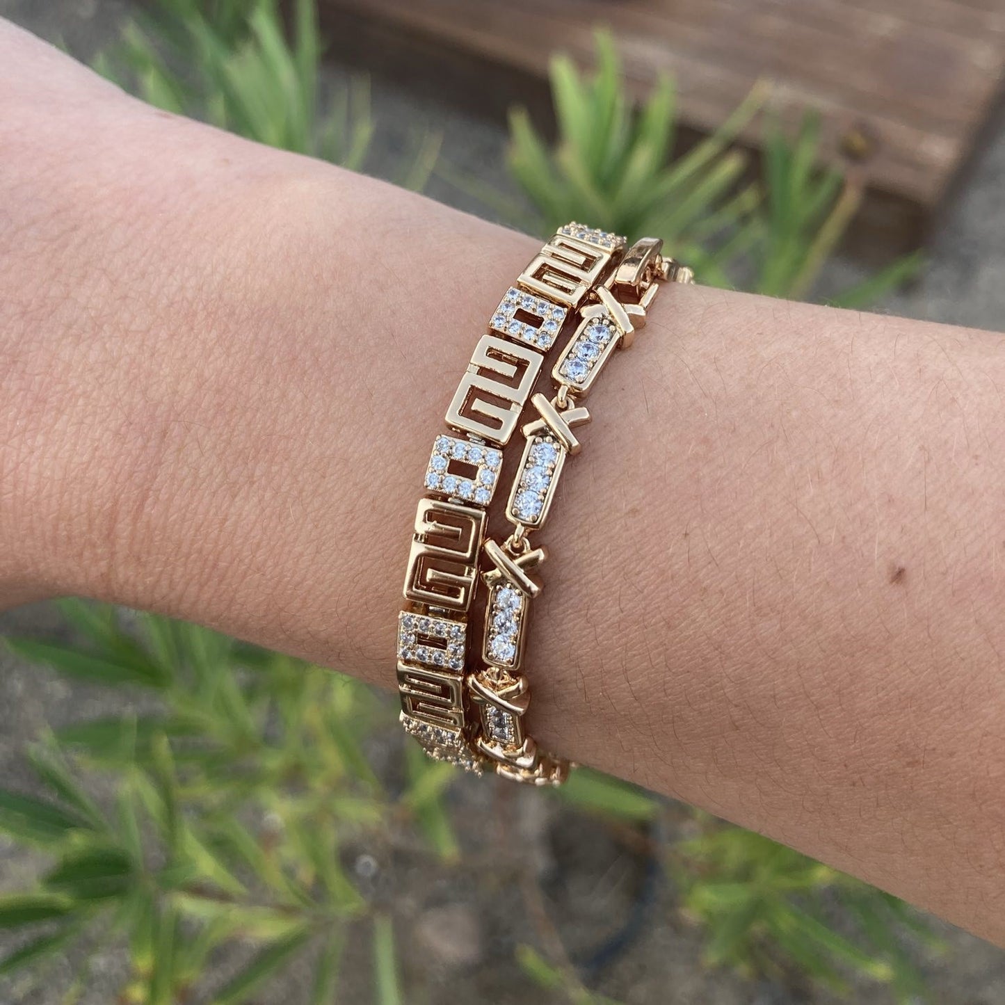 Nora - Geometric Link Bracelet