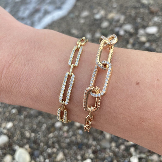 Cecilia - Linked Pavé Bracelet